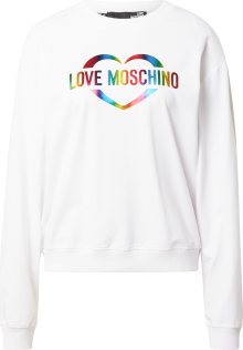 Love Moschino Mikina \'SPEZZ\' mix barev / bílá