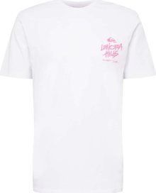 QUIKSILVER Funkční tričko světle růžová / bílá