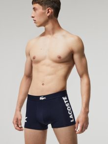 Sada tří pánských vzorovaných boxerek v šedé a modré barvě Lacoste - M