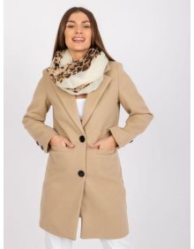 Dámská šála s leopardím potiskem SHARON béžobá