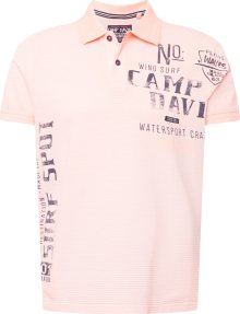 CAMP DAVID Tričko modrá / oranžová / bílá