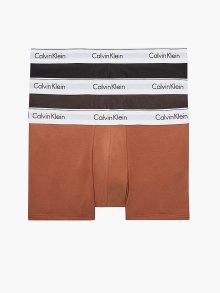 Sada tří pánských boxerek v černé a hnědé barvě Calvin Klein Underwear - S