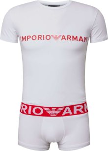 Emporio Armani Pyžamo krátké červená / bílá