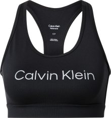 Calvin Klein Performance Sportovní podprsenka černá / bílá
