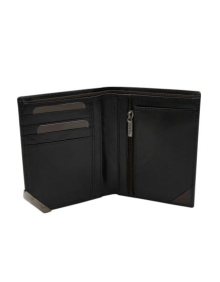 Pánská peněženka RYLAN s černým a tmavě hnědým akcentem