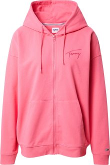 Tommy Jeans Mikina s kapucí pink