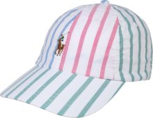 Polo Ralph Lauren Kšiltovka pastelová modrá / hnědá / zelená / pastelově červená / bílá