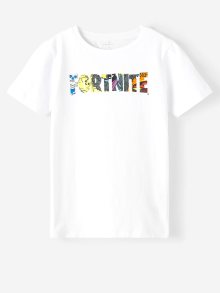 Bílé klučičí tričko name it Frame Fortnite - 134-140