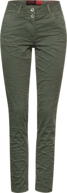 CECIL Kalhoty \'Scarlett\' zelená / tmavě zelená