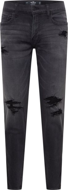 HOLLISTER Džíny černá džínovina