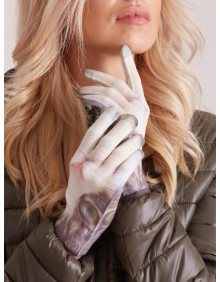 Dámské rukavice s potiskem STELLA žluté 