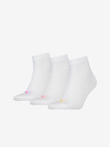 Sada tří párů ponožek v bílé barvě Puma - 35-38
