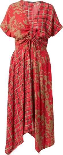 Esprit Collection Šaty mix barev / červená