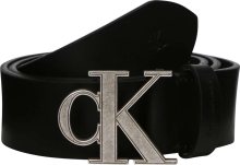 Calvin Klein Jeans Opasek černá / stříbrná