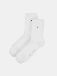 Sada dvou párů dámských bílých ponožek Tommy Hilfiger - 39-42