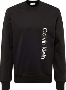 Calvin Klein Mikina černá / bílá