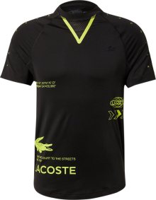 Lacoste Sport Funkční tričko svítivě žlutá / černá