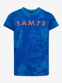 Modré chlapecké vzorované tričko SAM 73 Theodore - 116