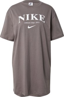 Nike Sportswear Šaty kámen / bílá