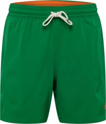 Polo Ralph Lauren Plavecké šortky \'TRAVELER\' trávově zelená / oranžová
