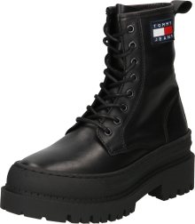 Tommy Jeans Šněrovací boty marine modrá / červená / černá / bílá