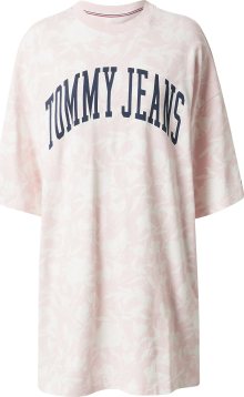 Tommy Jeans Šaty \'COLLEGIATE\' námořnická modř / růžová / pastelově růžová