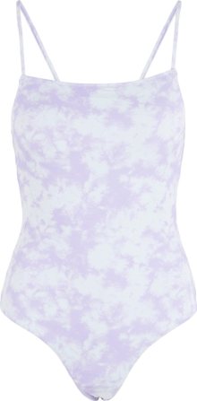 PIECES Plavky \'Vilma\' světle fialová / bílá
