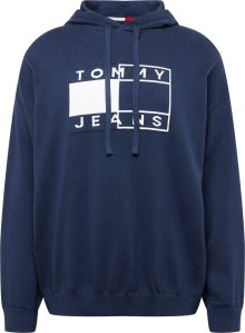 Tommy Jeans Svetr námořnická modř / bílá