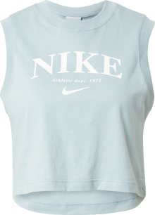 Nike Sportswear Top pastelová modrá / bílá
