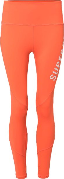 Superdry Sportovní kalhoty korálová / bílá