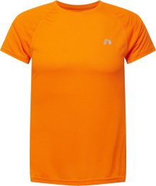 Newline Funkční tričko kouřově šedá / svítivě oranžová