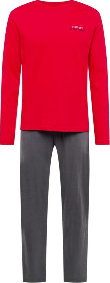 Tommy Hilfiger Underwear Pyžamo dlouhé námořnická modř / tmavě šedá / červená / bílá