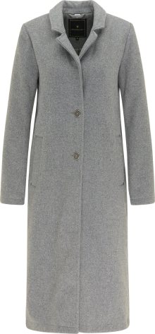 DreiMaster Klassik Zimní kabát šedý melír