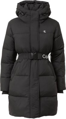 Calvin Klein Jeans Zimní kabát černá / bílá