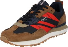 Pepe Jeans Tenisky \'FOSTER\' námořnická modř / koňaková / světle červená / černá