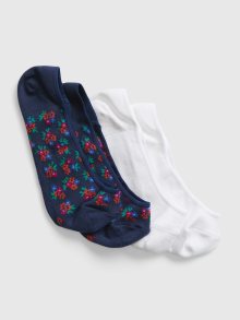 Modré dámské ponožky nízké GAP, 2 páry - ONE SIZE