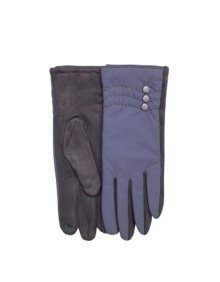 Dámské rukavice s knoflíky TINLEY šedé 