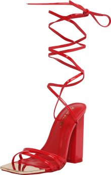 Public Desire Páskové sandály \'AMIRA\' červená