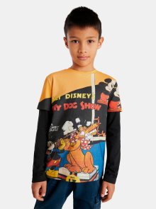 Desigual černé chlapecké tričko Mickey&Pluto - 98-104