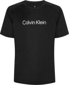 Calvin Klein Performance Funkční tričko černá / bílá