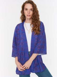 Modré vzorované kimono Trendyol - S-M