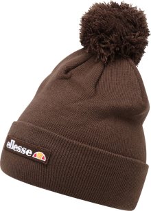 ELLESSE Čepice \'Pasteria\' čokoládová / oranžová / bílá