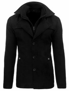 Dstreet Originální kabát na zimu v černé barvě