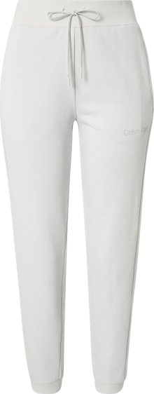 Calvin Klein Performance Sportovní kalhoty šedá / stříbrně šedá
