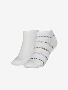 Sada dvou párů dámských ponožek v bílé barvě Tommy Hilfiger - 39-42