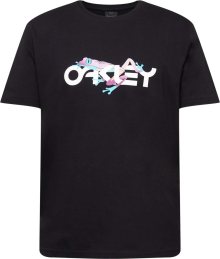 OAKLEY Funkční tričko \'RETRO FROG\' světlemodrá / růžová / černá / bílá