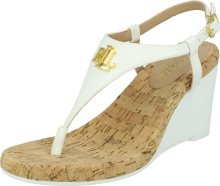 Lauren Ralph Lauren Žabky \'JEANNIE\' zlatá / bílá