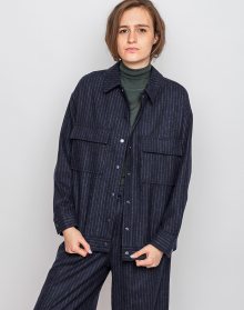 Native Youth Isobar Navy Pinstripe L