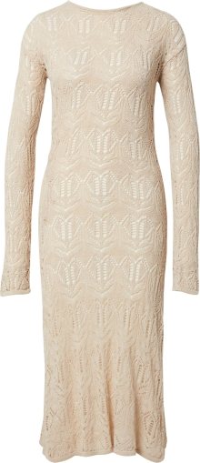 Gina Tricot Úpletové šaty \'Palma\' béžová