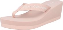 Calvin Klein Jeans Žabky pink / bílá